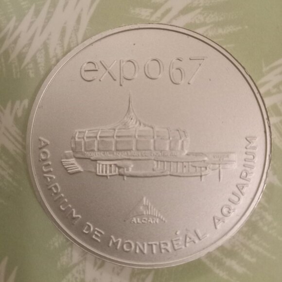 Expo 67 token aquarium de Montréal - Picture 1 of 3
